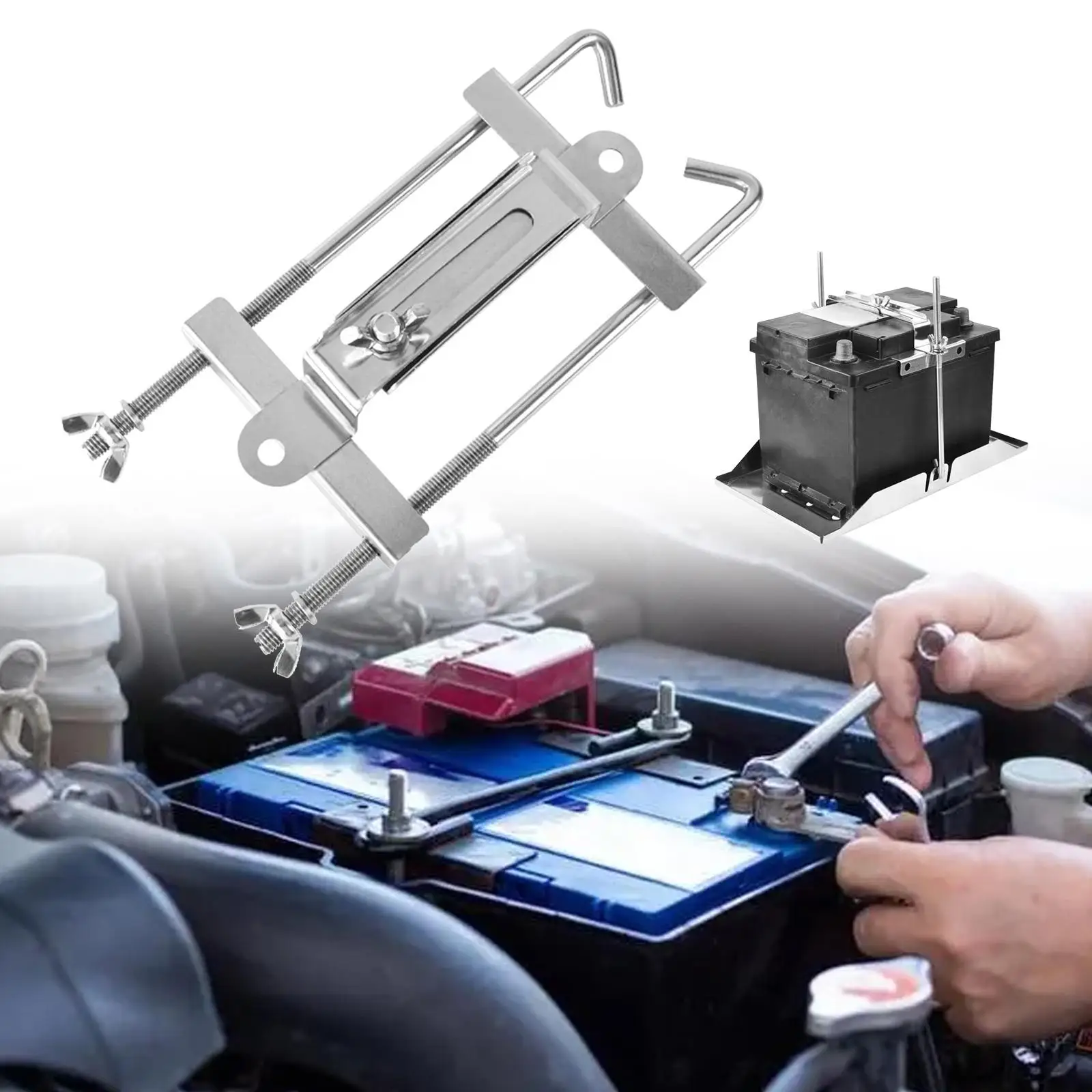 

Professional Fixed Battery Holder High Strength Crossbar Kit for Car SUV Truck Convenient Installation