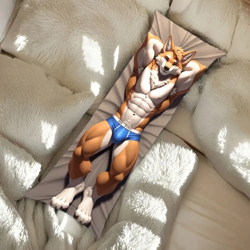 Anime Full Body Pillowcase, Inches, with Zipper Closure, Machine Washable, Side and Back Support, Lumbar Pillow, Decorative