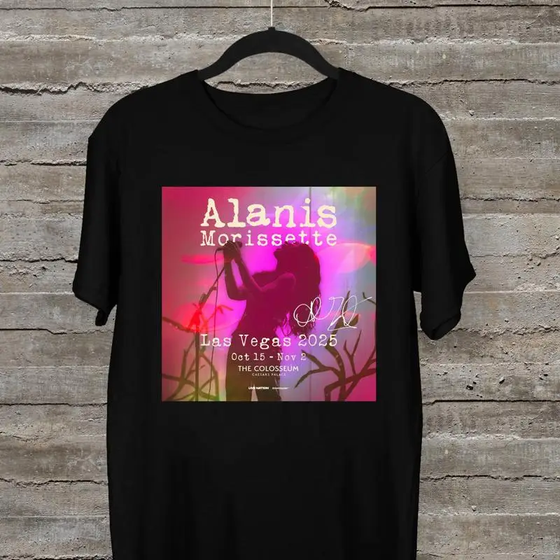 NEW Alanis Morissette 2025 Las Vegas Black All Size T-Shirt AR1270