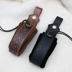 Medieval Vintage Money Pouch Bag Cosplay Costume Accessory Men Women Viking Leather Drawstring Bag Coin Purse
