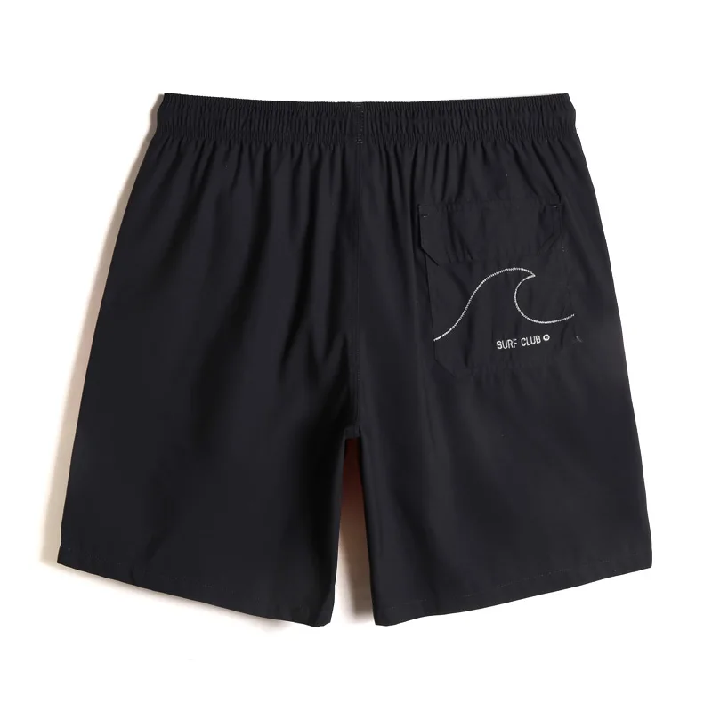 Pantalones de playa sueltos de secado rápido de talla grande para hombre, pantalones cortos de playa contrastantes en negro y rojo, bañadores, pantalones cortos informales para vacaciones