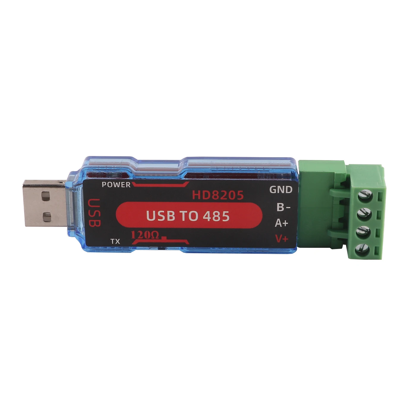 Ch341 usb zu rs485 serielle Ohm Schalter taste 4-polige Klemmenblock-Kommunikation karte serieller Adapter