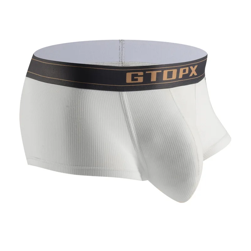 2026Classic solid color Men's pocket sports boxers, cross-border delivery, comfortable and breathable boxers GT154
