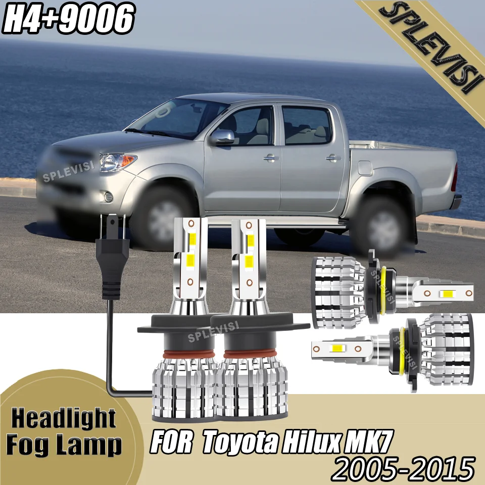 

High efficiency SPLEVISI LED Headlight Foglamp Bulbs For Toyota Hilux MK7 2005 2006 2007 2008 2009 2010 2011 2012 2013 2014 2015