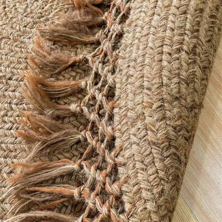 2026 Boho Throw Rug Nordic Geometric Mat Living Room Rugs  Brown Outdoor 2X3 Kitchen Carpets for Floor 4 Feet Roundpromote sales