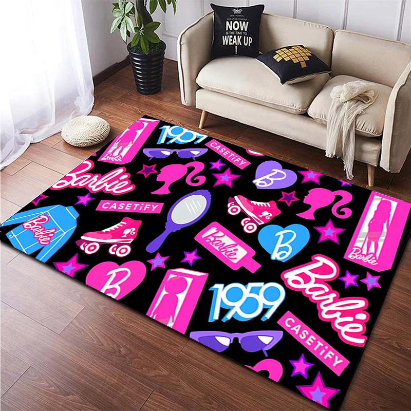 Barbie carpet for children,Living room Bedroom floor mat Kitchen mat Children\'s Bedroom Mat,bedroom decor