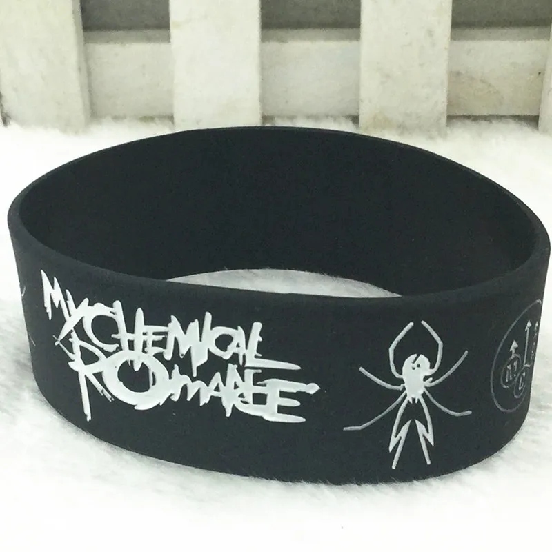 My Chemical Romance Silicone Bracelet Punk Rock Band Music Wristband Bracelet for Women Men Fans Gift