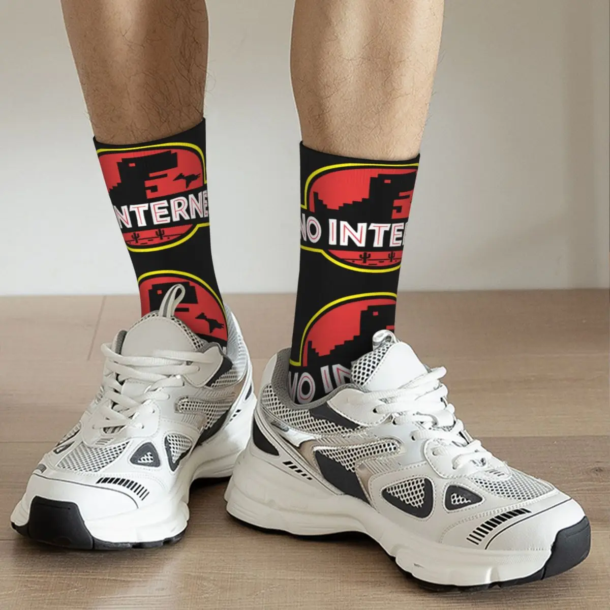 Vintage No Internet Park Theme All Season Socks Accessories for Men Women Cozy Printed Socks