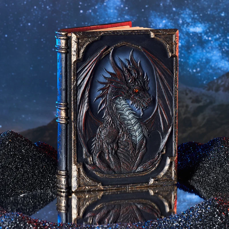 A5 Size Creative  Handmade 3D Relif Embossed Dragon Notebook Magic Diary  Loose Leaf Notebook Hand Account Book