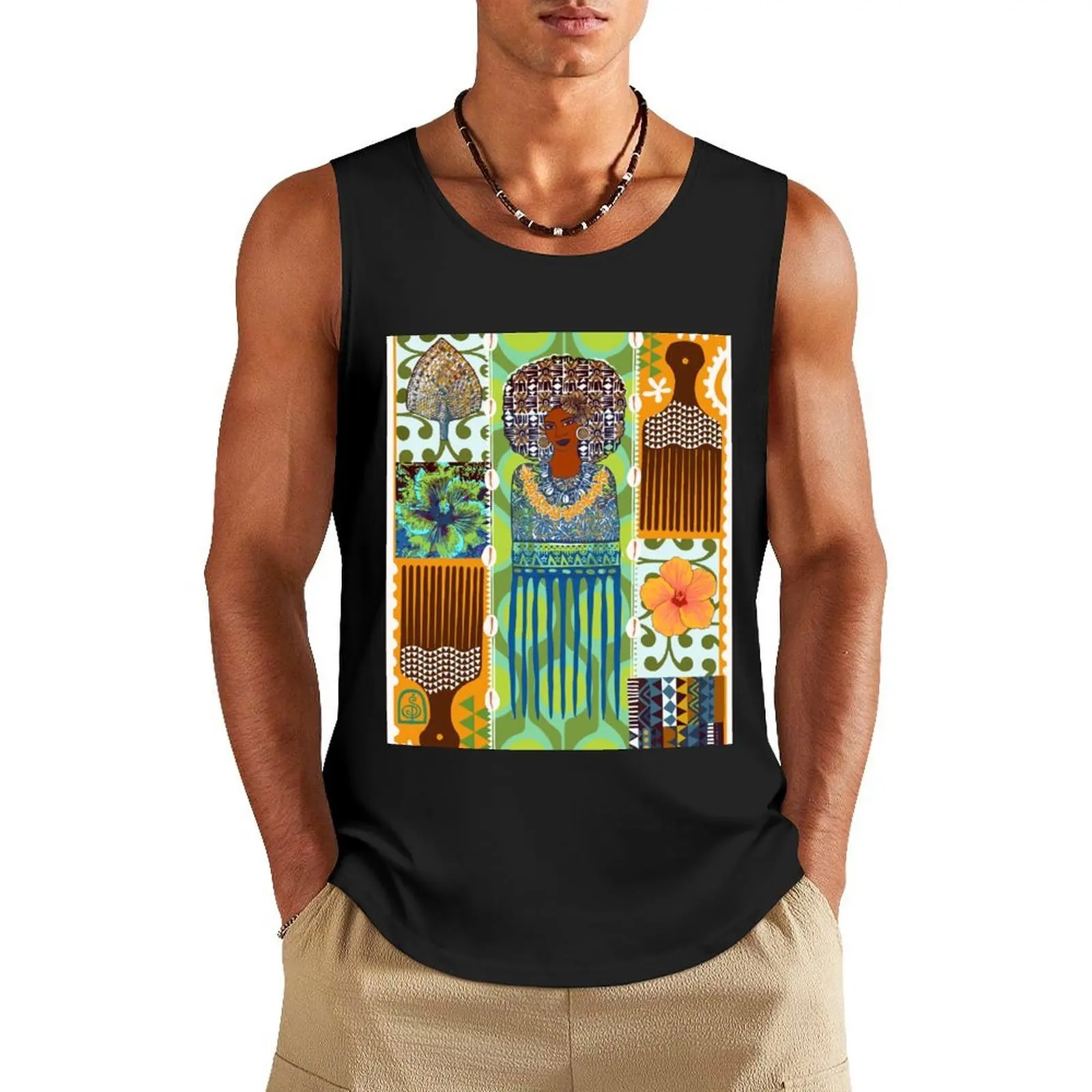 

Ailan Orman Tings (Island Woman Things) by Sharon Phineasa Tank Top summer quick-drying t-shirt Male vest