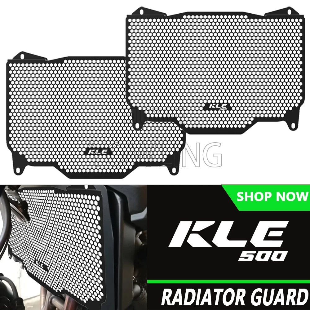 FOR KAWASAKI KLE 500 KLE500 2026 CNC Motorcycle Water Tank Radiator Grille Oil Cooler Protection Net Mesh Protective Guard Cover