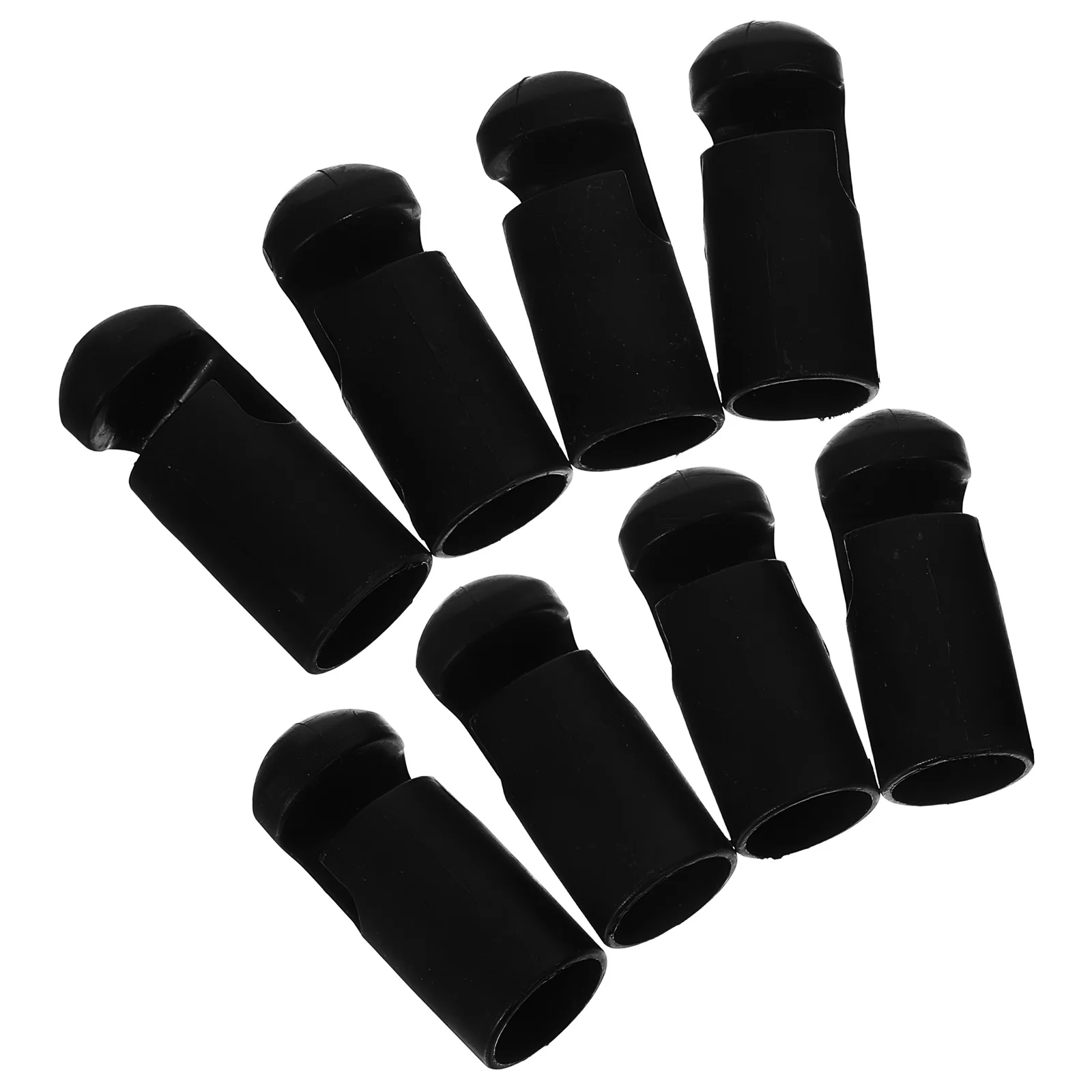 

8pcs Pole Caps Plastic Rod Covers Heavy Duty Accessories Durable Wear-Resistant Household Replacement Parts Tube Protectors