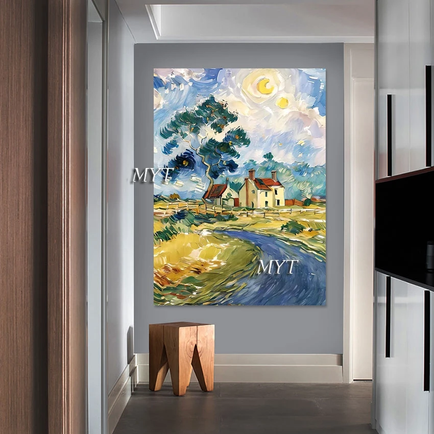 Famous Landscape Paintings, Abstract Designs Replica, High Quality Canvas Art, Hotel Wall Pictures, Home Decoration, Unframed ﻿