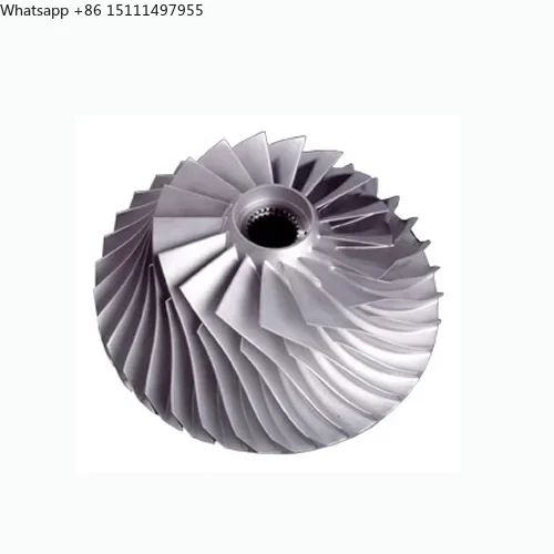 New Titanium Alloy Turbine Wheel Industrial Engine Part Casting CNC Machining Forging Impeller