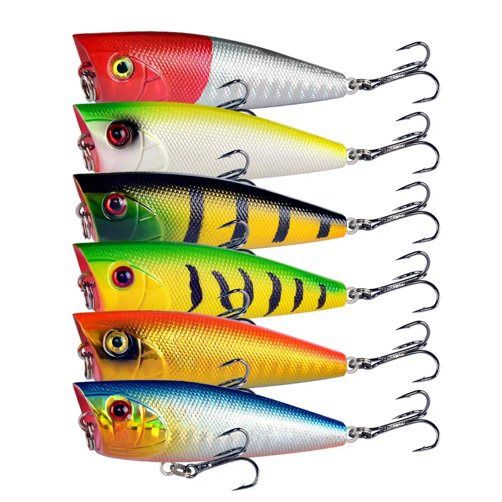 1Pc Angeln Lockt Topwater Popper Köder Harten Köder Künstliche Wobbler Kunststoff Angelgerät