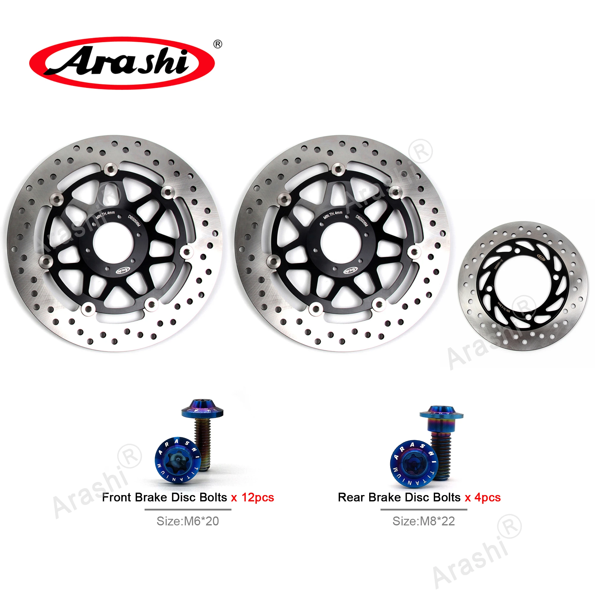 Arashi 1 Set For HONDA CB 400 VTEC 1999 - 2015 Front Brake Disk
