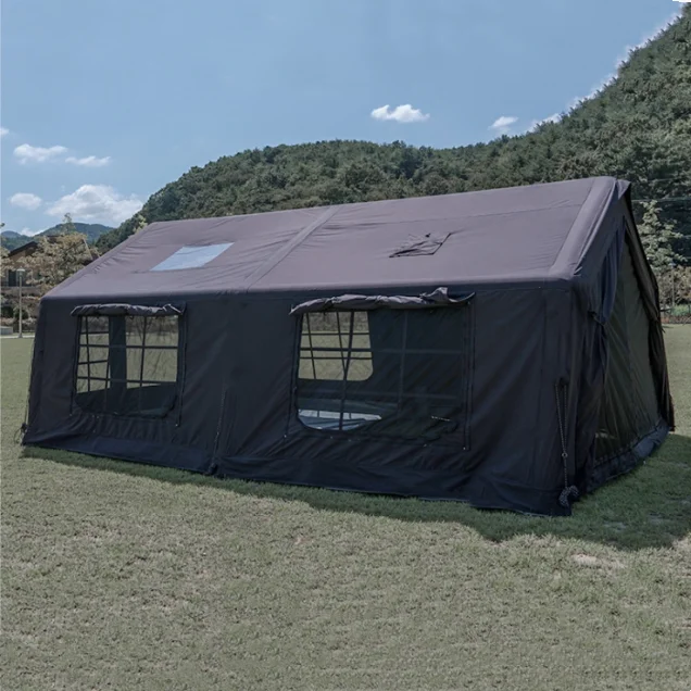 

17.28 Black Outdoor Camping Inflatable Tent Suitable for Outdoor Gatherings of 8 to 12 People