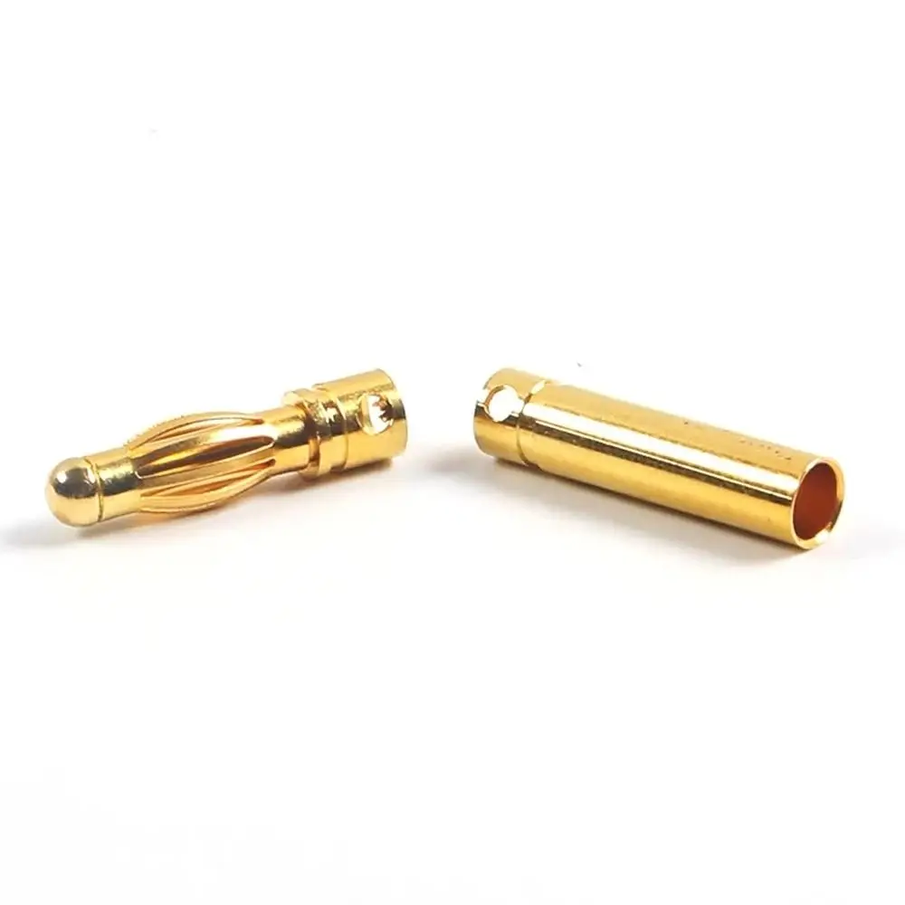 High Quality Battery Gold-plated Bullet Banana Plug 2mm 3mm 3.5mm 4mm 5mm 5.5mm 6mm Banana Male Female Connector