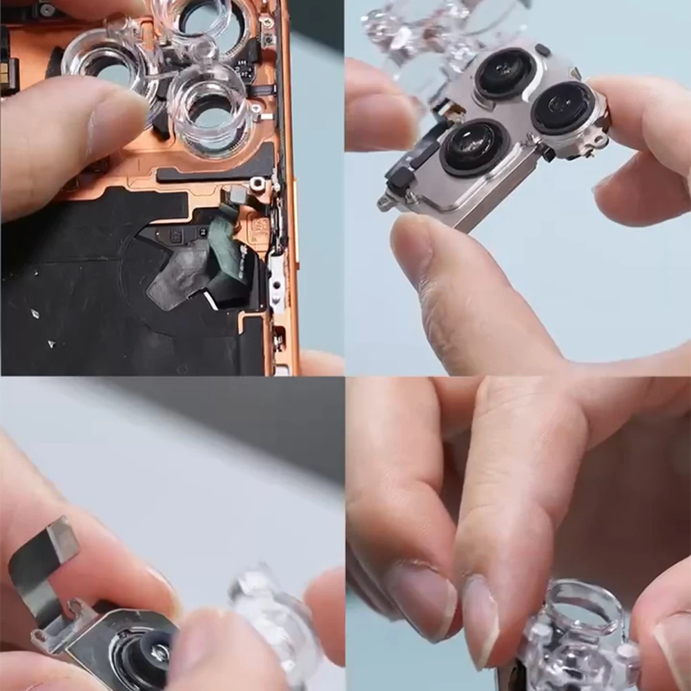 YCS Camera Lens Magnetic Protector for IPhone 11 12 13 14 15 16Pro Max 13Mini Camera Lens Heating or Soldering Repair Protection