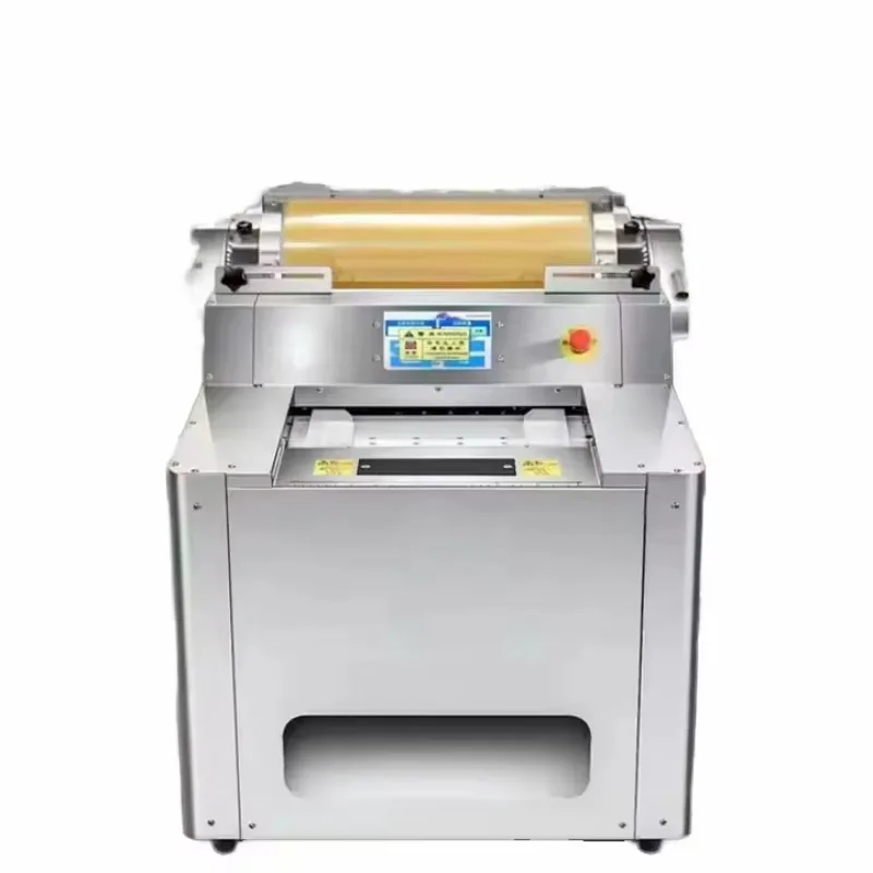 HIPAC Automatic Plastic Wrap Packing Machine with Motor and Gears, Low Noise, Suitable for Commercial Food Use, Stainless Steel