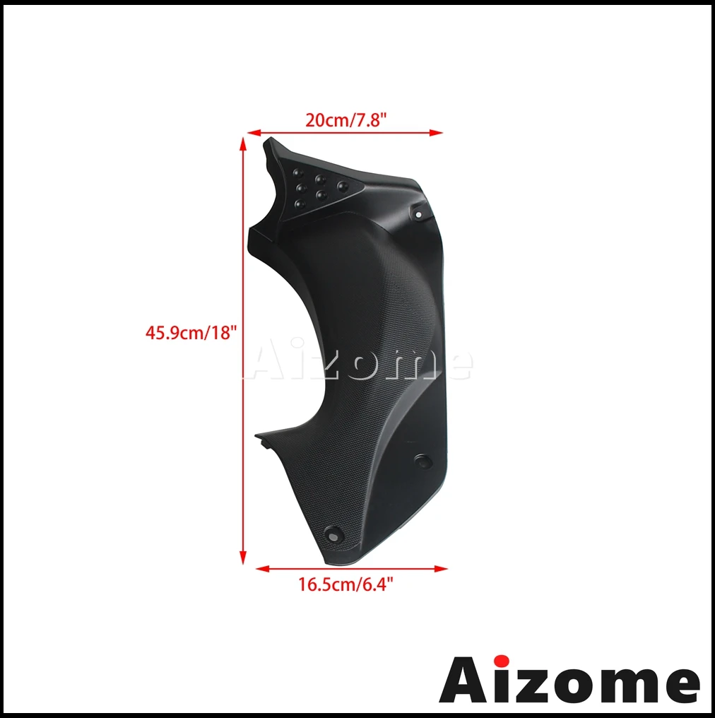 ABS Plastic Motorcycle Air Duct Cover Upper Cowling Front Fairing Panel Cover Trim Fairing Cowl For Kawasaki ZX-14 ZZR1400 06-11