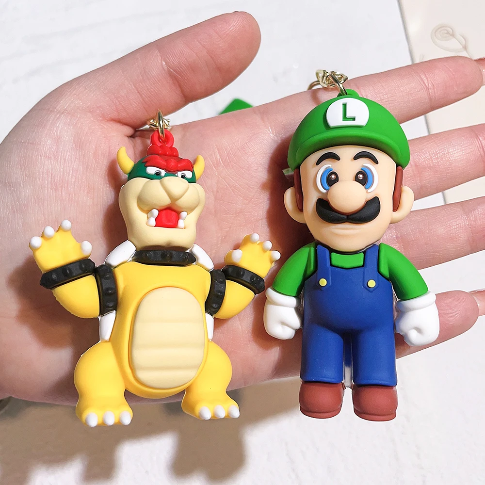 Children's Toys Super Mario Bros PVC Action Figure Toys Dolls Model Set Luigi Yoshi Donkey Kong Mushroom For Kids Birthday Gifts