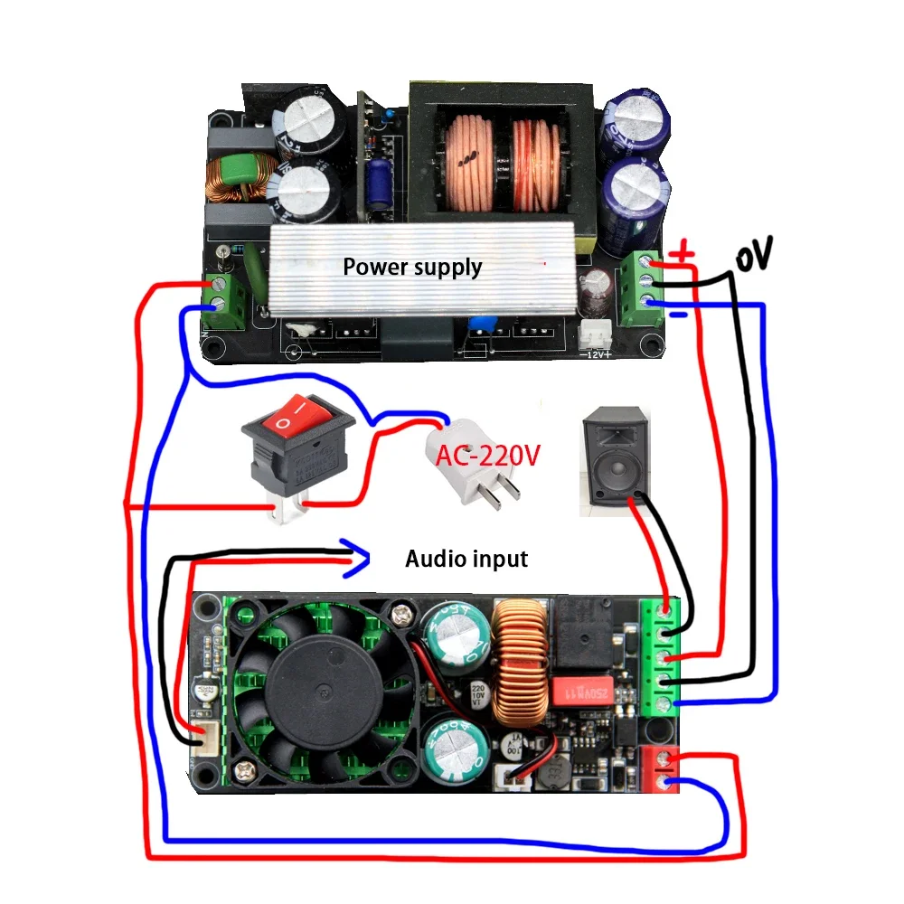 Nvarcher-hifiデジタルアンプ、クラスdオーディオ、スピーカー保護付きの装甲、lm3886、irs2092s、500w