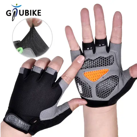 GTUBIKE Half Finger Gloves Anti-slip Shock Absorben Outdoor Sports Climbing Cycling Fitness Tool Upgraded Gloves For Men Women