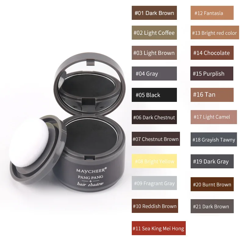 Hair Line Powder 4g Black Root Cover Up Natural Instant Waterproof Hairline Shadow Powder Hair Concealer Coverage