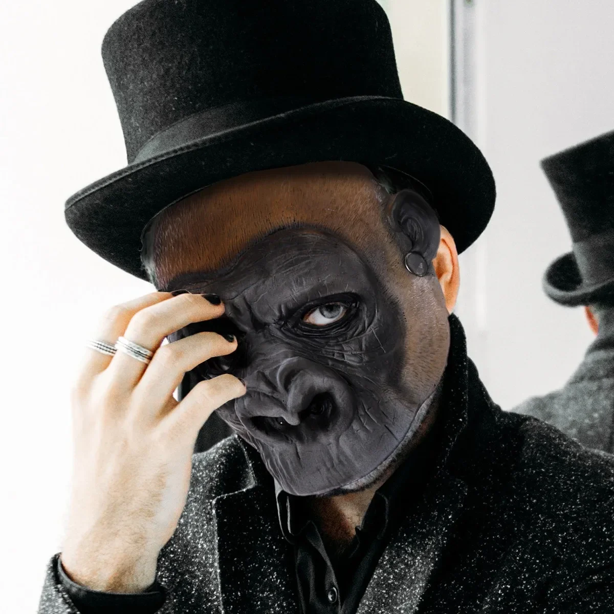 

Забавная маска гориллы и обезьяны, Хэллоуин, карнавал, макияж, бал, вечерние, косплей, как маска животного, маска для мужчин