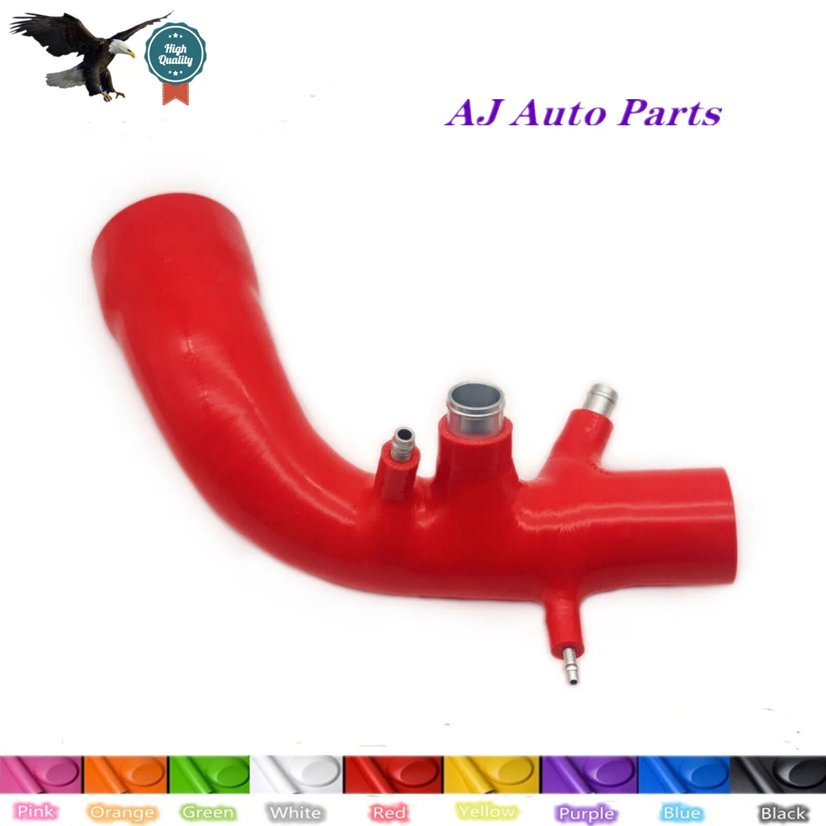 Silicone AirIntake Hose for Abarth Grande Punto Evo Alfa Romeo MiTo QV Intake Tube Pipe Kit Replacement Parts（ 4-PLY Hose ）