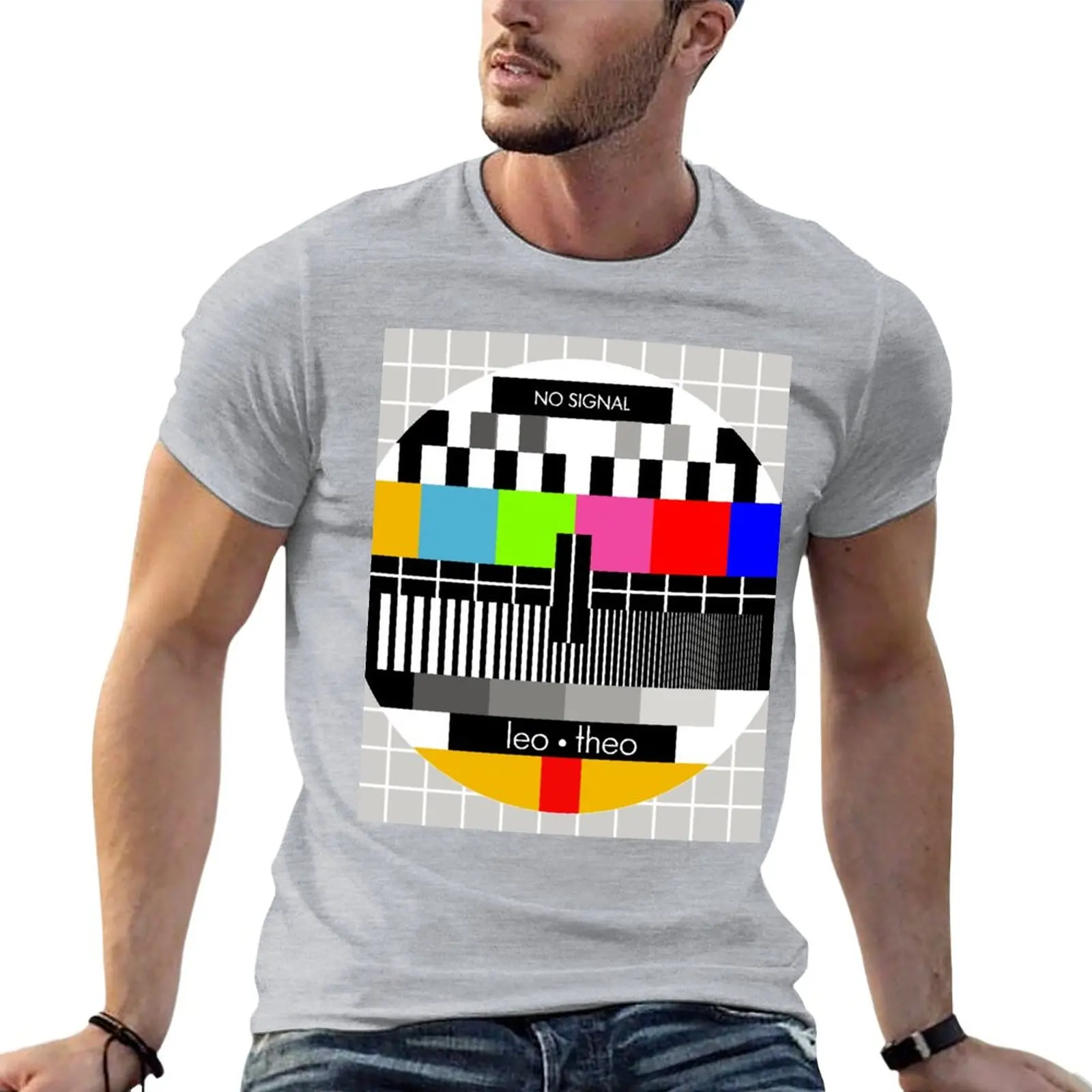 Testival No Signal Tv Test Screen T-Shirt plus size tops t shirt man kawaii clothes hippie clothes t shirts for men graphic