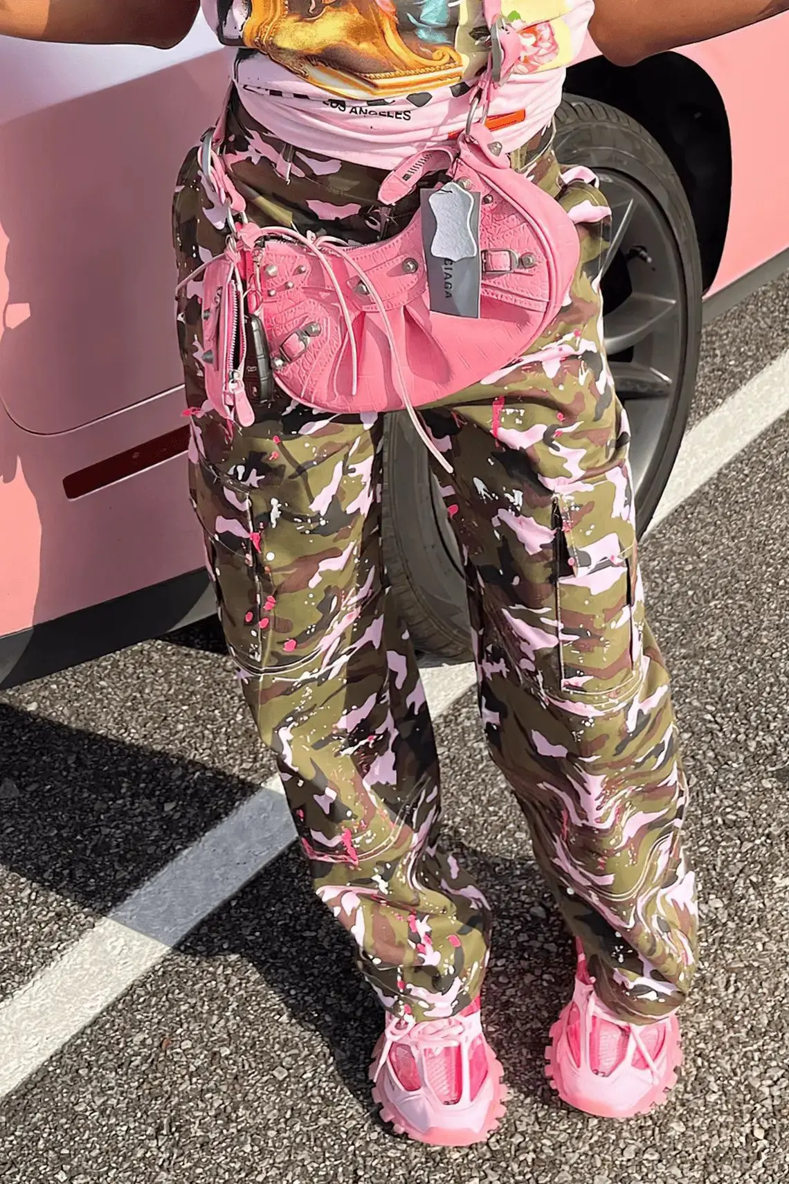 Women Camouflage Pants High Waist Trousers Straight Pant Casual Pockets Office Lady Loose 2025 Summer Capris Y2k Streetwear