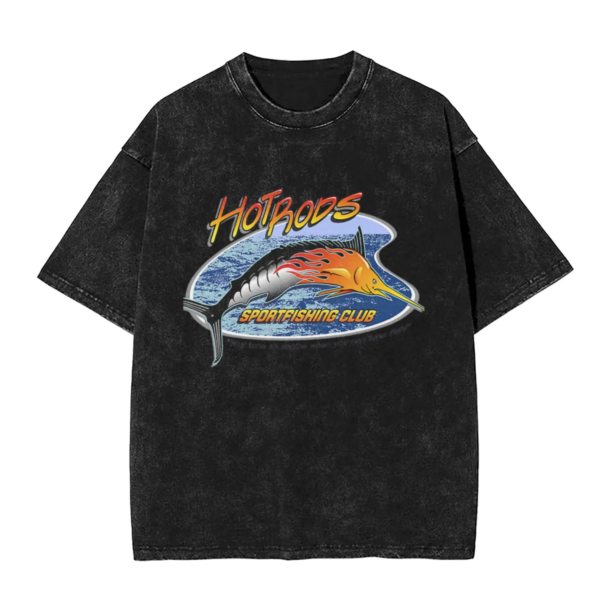Hot Rods - Marlin Unique Stylish A T-Shirt Oversized Short Sleeve Men's Women's Cotton Tees Tops