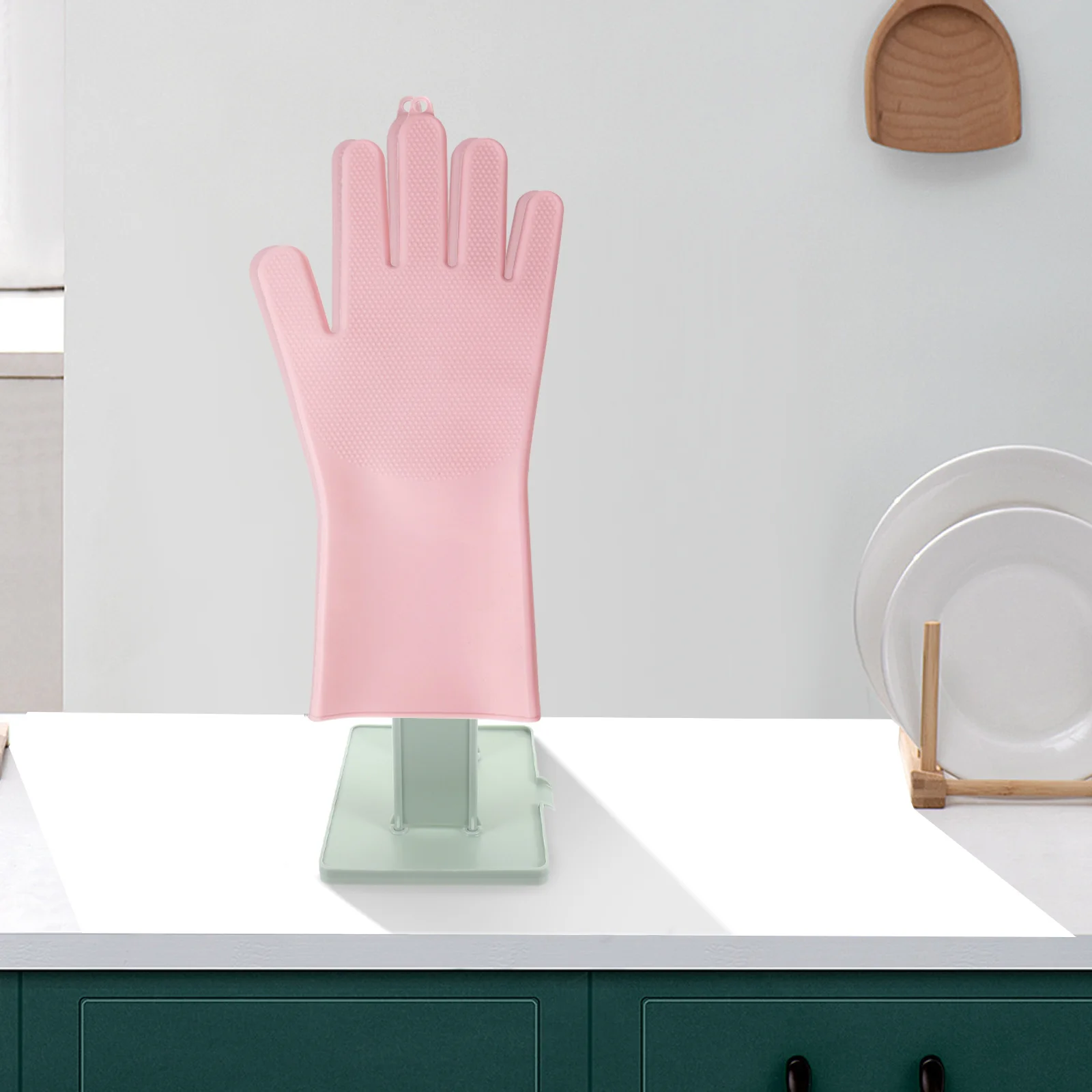 

Glove Drying Rack Sturdy Plastic Heighten Drain Design Detachable Multifunction Kitchen Bathroom Storage Shelf