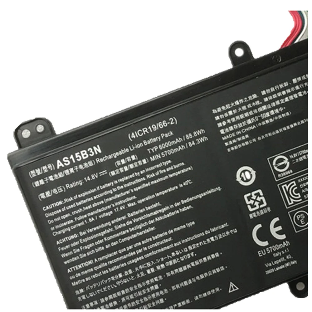 14.8V 88.8Wh/6000MAH AS15B3N Originale Batteria Del Computer Portatile Per Acer Predator 15 G9-591 G9-591G G9-592G G9-791G G9-792G GX-791