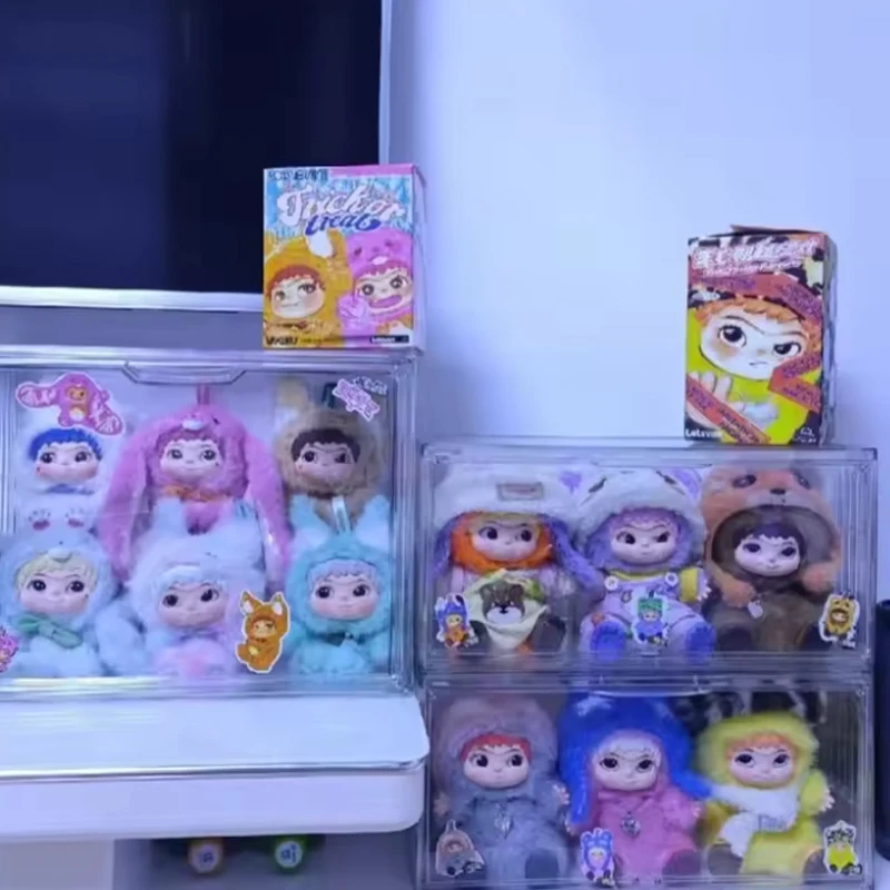 

WAKUKU Fuzzy Trend Fun Party Series, экшн-фигурка, глухая коробка, кукла, сумка, подвеска, украшение для стола, загадочная коробка, подарок на день рождения