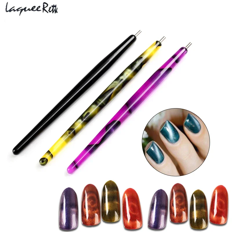 1Pcs Cat Eye Sterke Magneet Stick Voor Cat Eye Gel Polish Varnish Tips Builder Nail Art 3D Magnetische Ontwerp pro Manicure Salon Tool