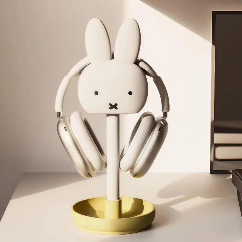 

Miffy Headphone Stand Kawaii Gaming Headset Stand Storage Rack Creative Desktop Decoration Shelf Excluding Headphones Girl Gift