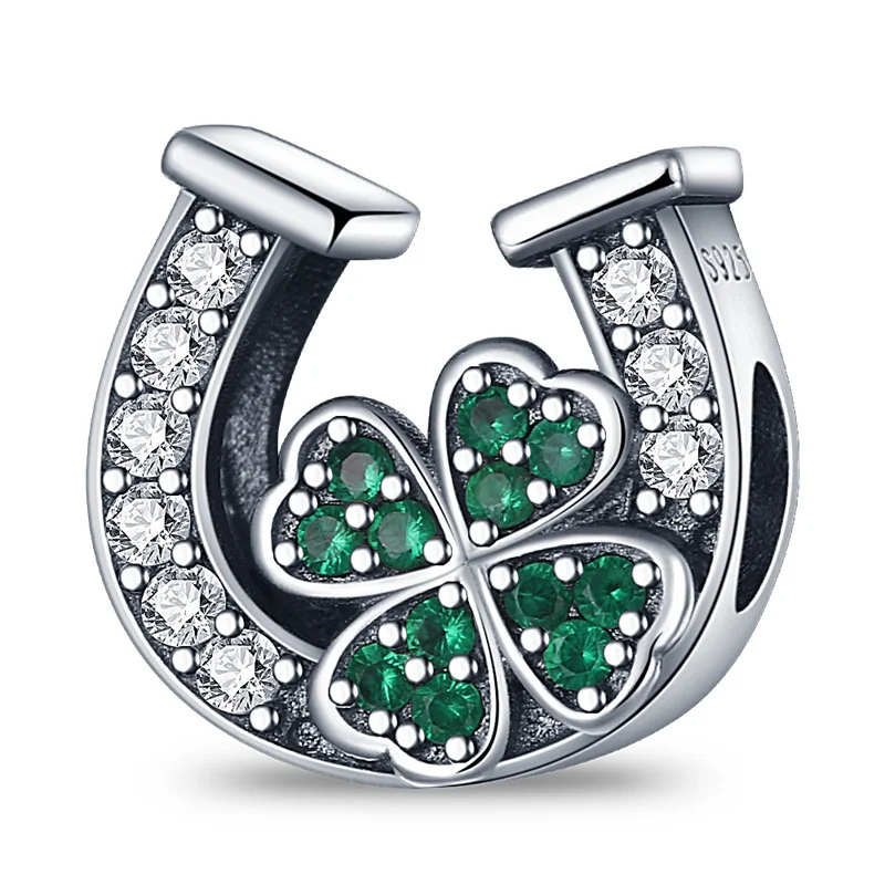 925 sterling silver U clover shaped string decoration, suitable for original women's bracelets Diy jewelry gifts