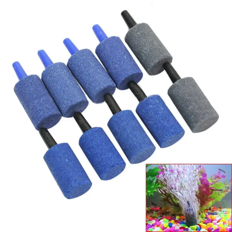 

Cylinder Shape Air Stone Mineral Bubbles Diffuser Release Fish Tank Airstone Oxygen for Aquarium Pump Hydroponics Accessories