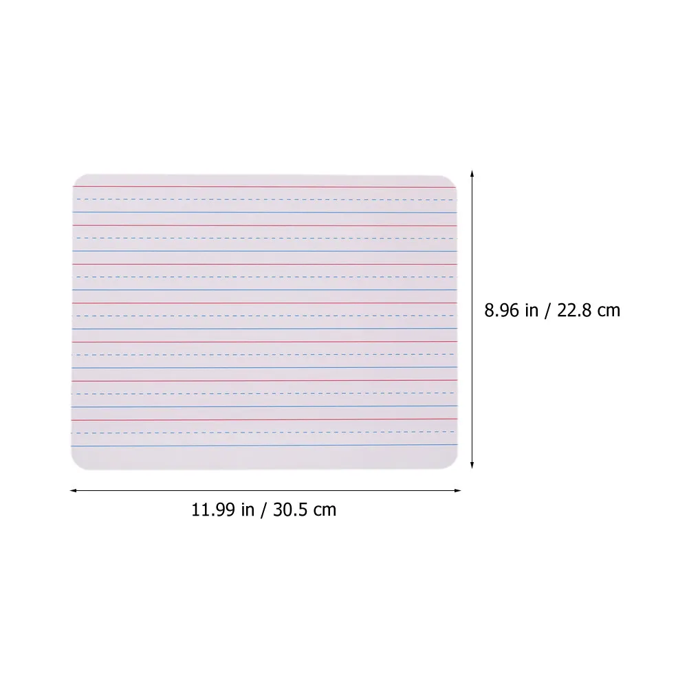 2Pcs Multi Age Writing Board for Teens Elderly Dry Erase Small Whiteboard with Lines Learning Whiteboard for Home Office