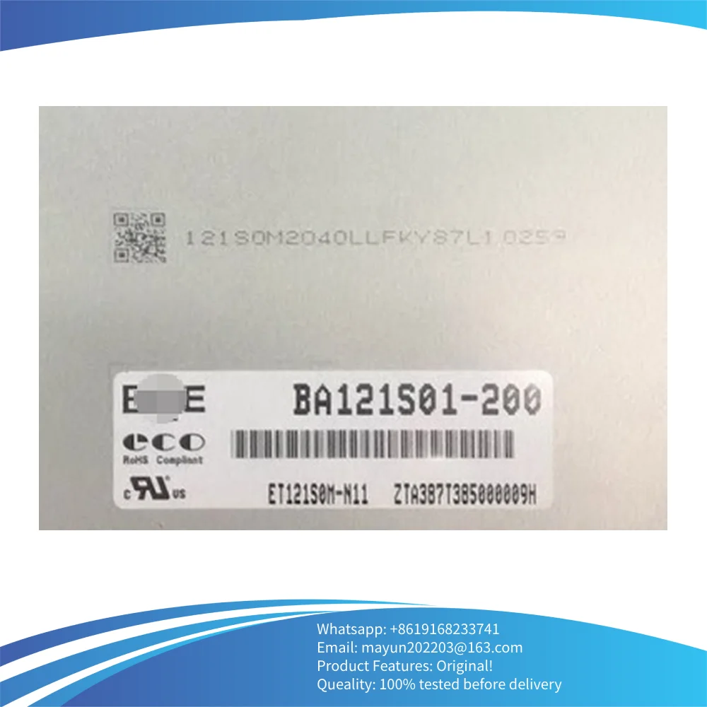 

BA121S01-200 Original Tested 12.1"inch industrial LCD display screen