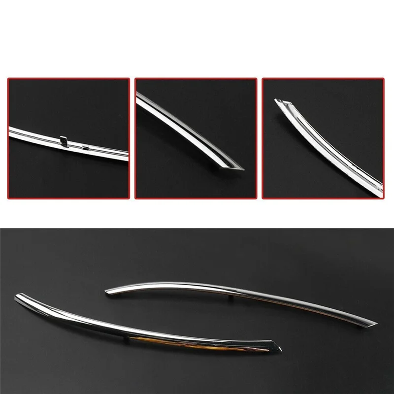 

NEW-1Pair Outer Door Handle Electroplating Strip Bright Metal Strip Accessories 51217472725 For BMW G12 7 Series 2016-2021 Parts