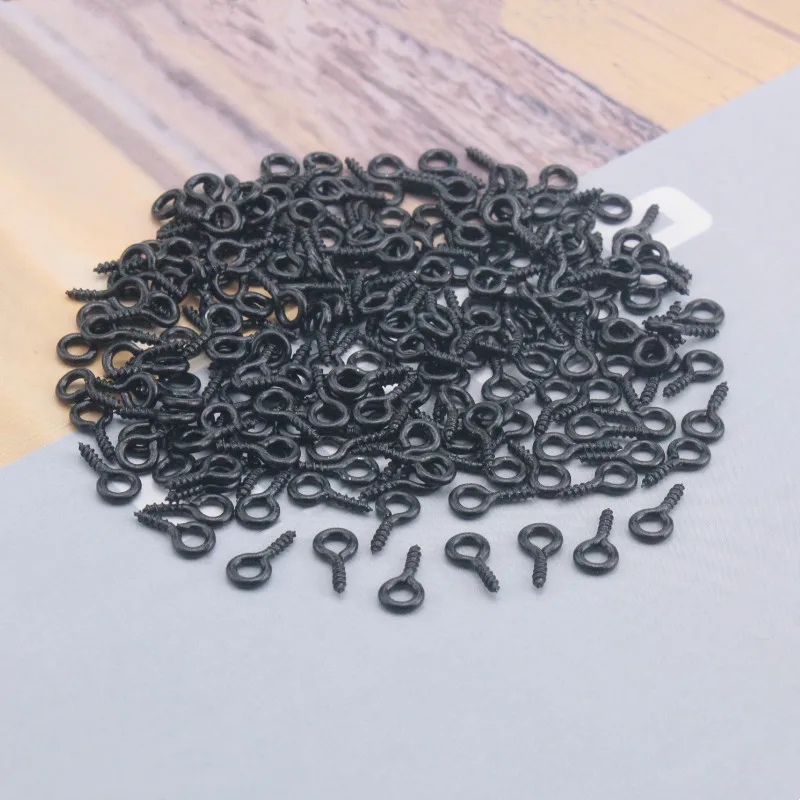 10Color Small Sheep Eyes Nail Screw Tiny Mini Eye Pins Hooks Eyelets For Beaded Pendant Screw Findings Jewelry Accessories