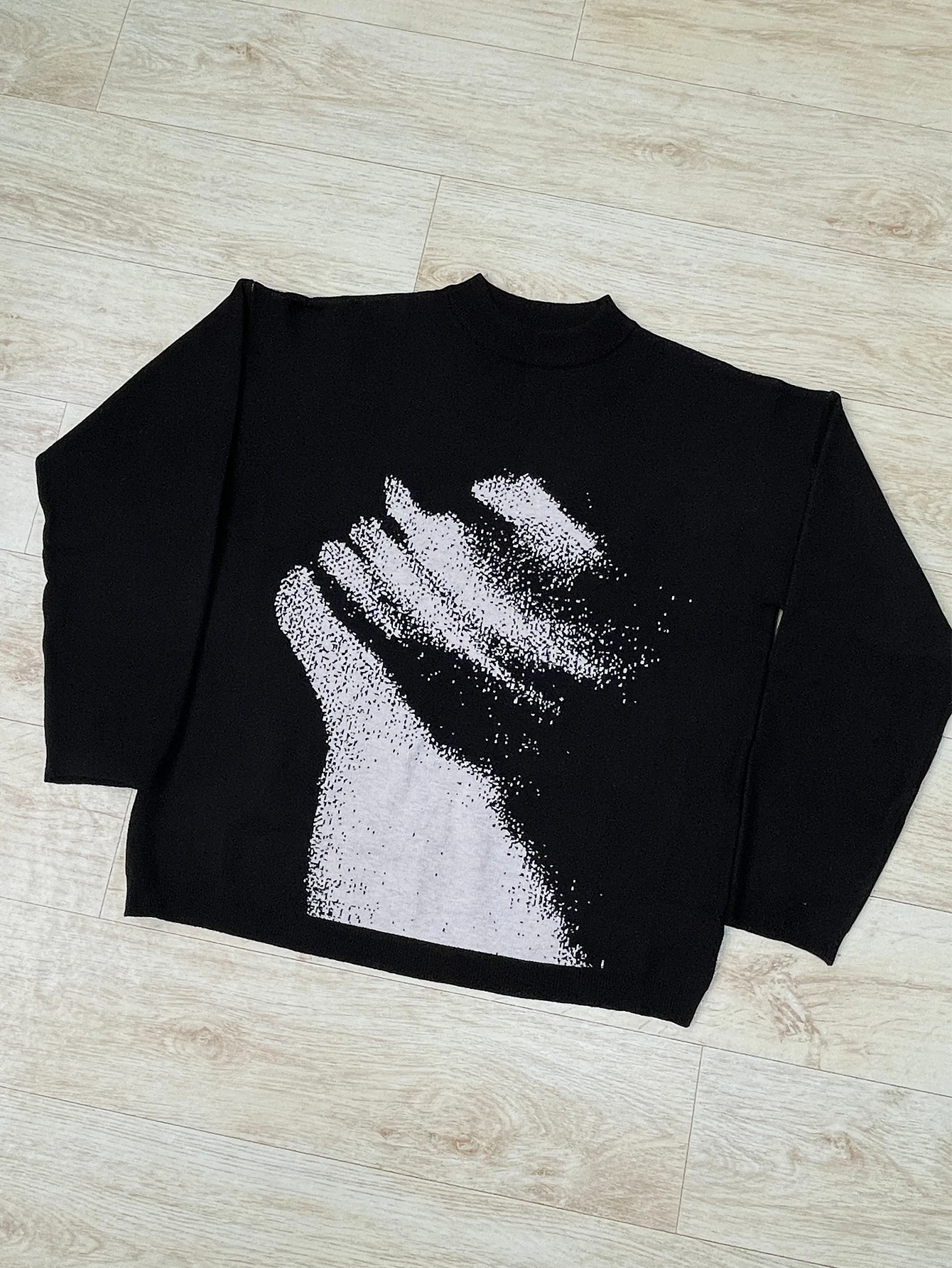 Y2k Gebreide Trui Acryl Mannen Kleding Mode Hip Hop Grunge Goth Punk Casual Harajuku Grafische Print Lange mouwen Trui