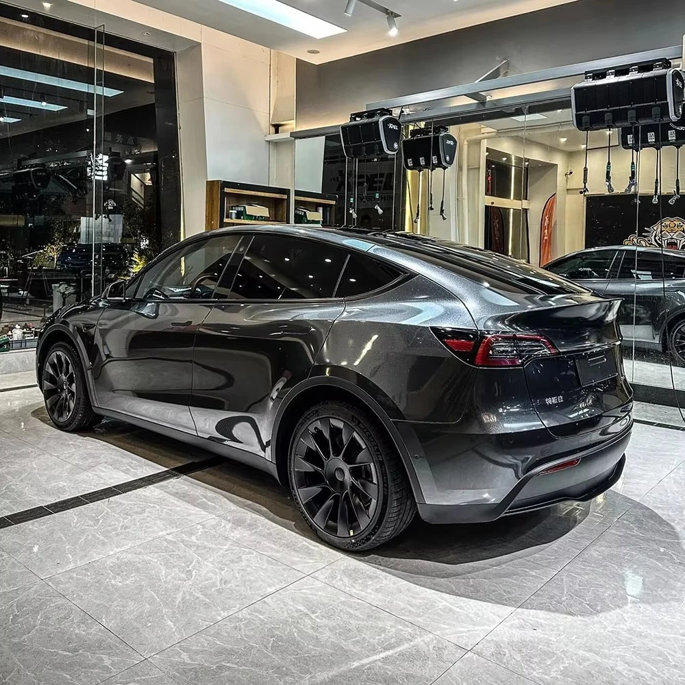 New Arrival Premium Car Body PVC Stickers Super Stretch Color Change Car Wrap Vinyl Car Sticker  PET Anthracite Grey