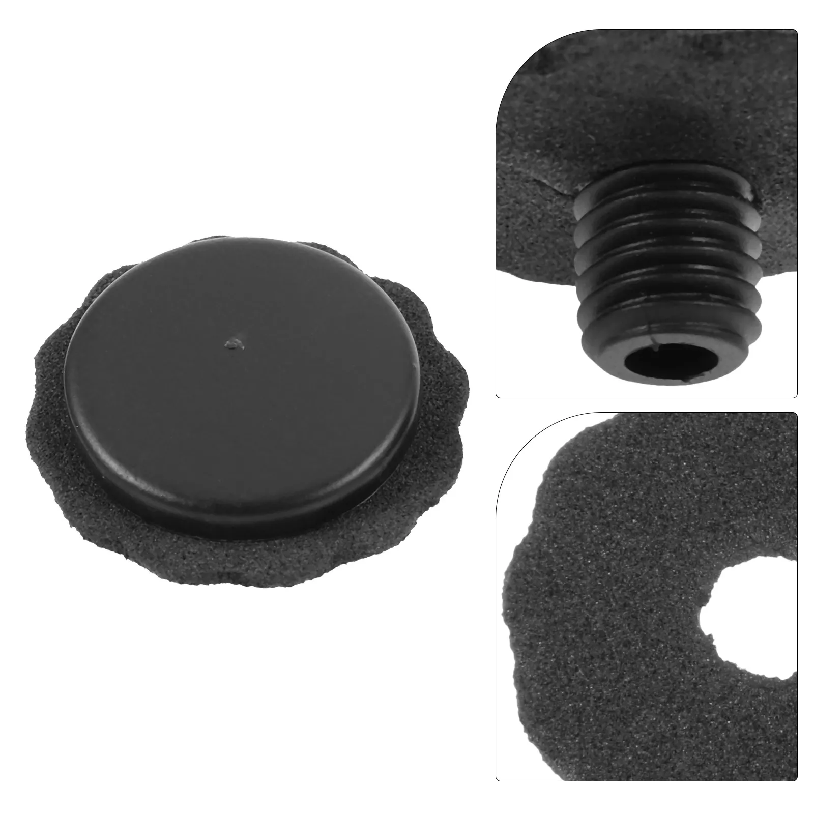 4 Pcs Umbrella Supplies Pole Fastening Cap Replacement Tip Cover Tips Repair Accessories Black Tops