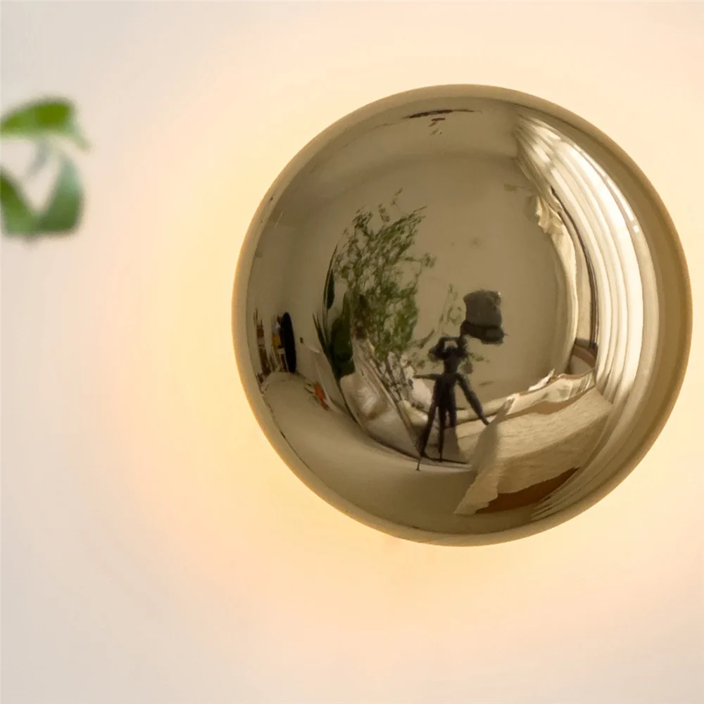 Minimalist Electroplating Metal Circle Led Wall Lamp Home Interior Decoration Bathroom Bedside Stairs