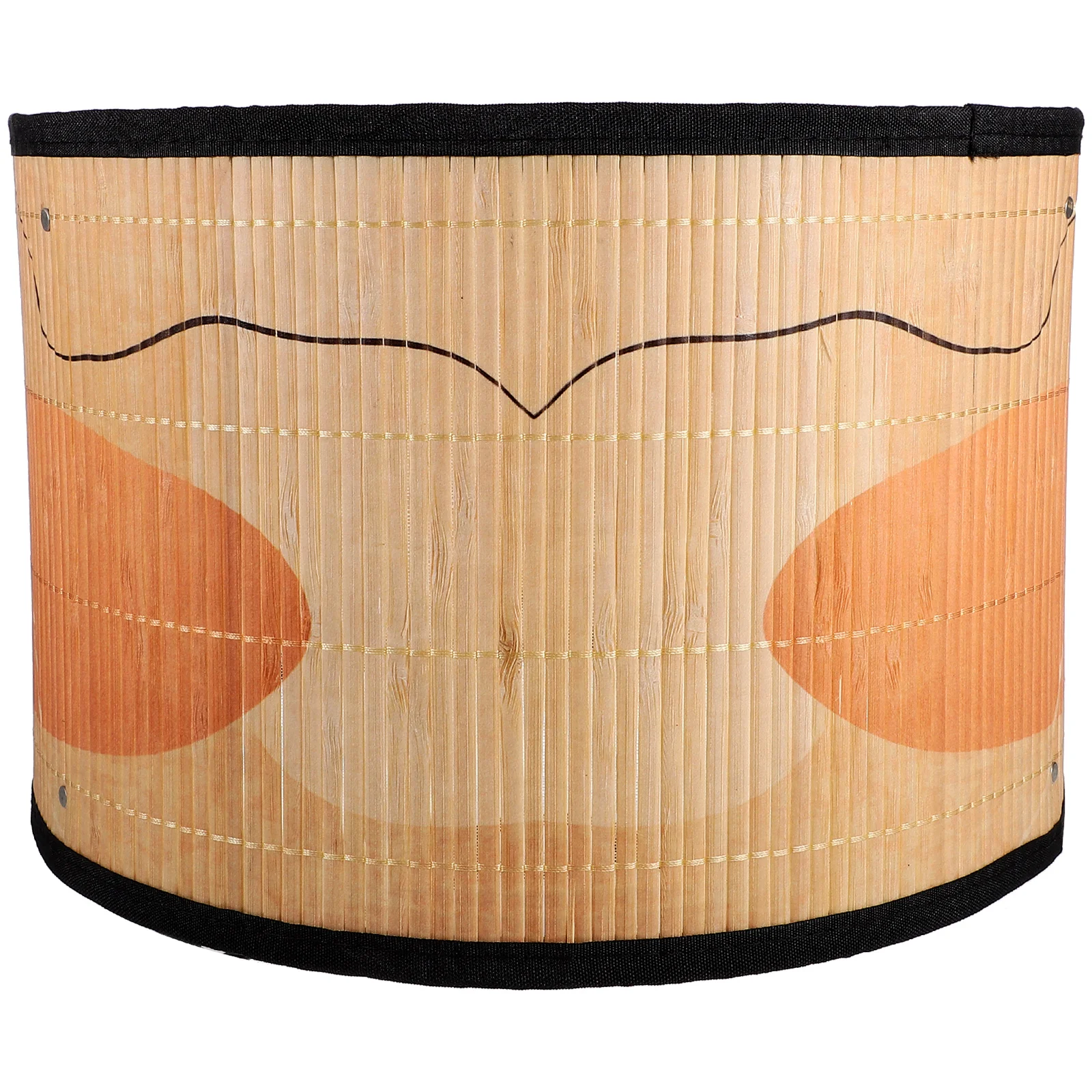 

Bamboo Lampshade E26 E27 Table Hanging Ceiling Light Shade Cover Decorative Replacement Mustard Chandelier Round Bohemian